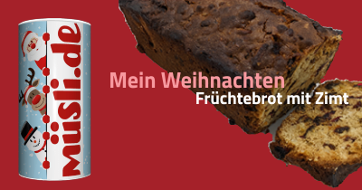 Infobild des Müslis Weihnachtsfrüchtebrot von müsli.de